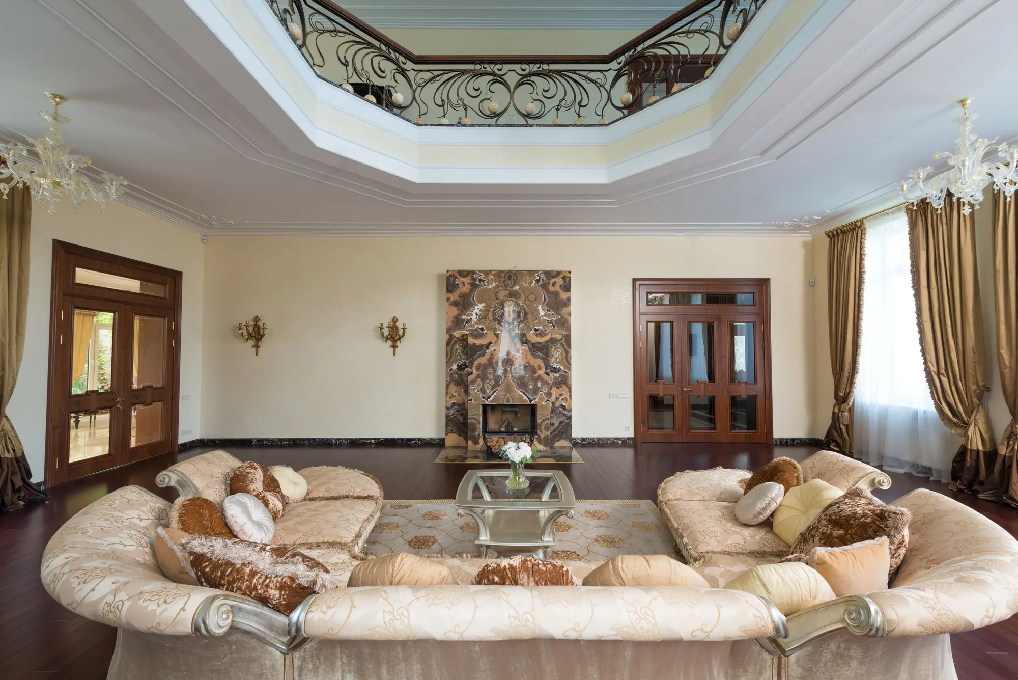 A grand living space within a Hilwa Heights residence